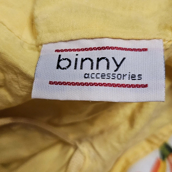 Vintage Mid-Century Binny Yellow Canvas Floral Purse - Picture 7 of 11